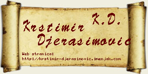 Krstimir Đerasimović vizit kartica